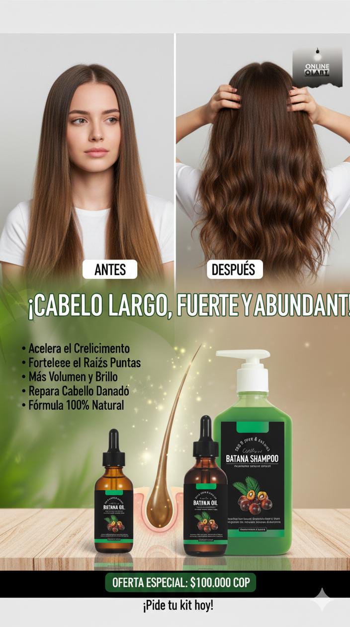 KIT: shampoo 360ml verde + aceite batana